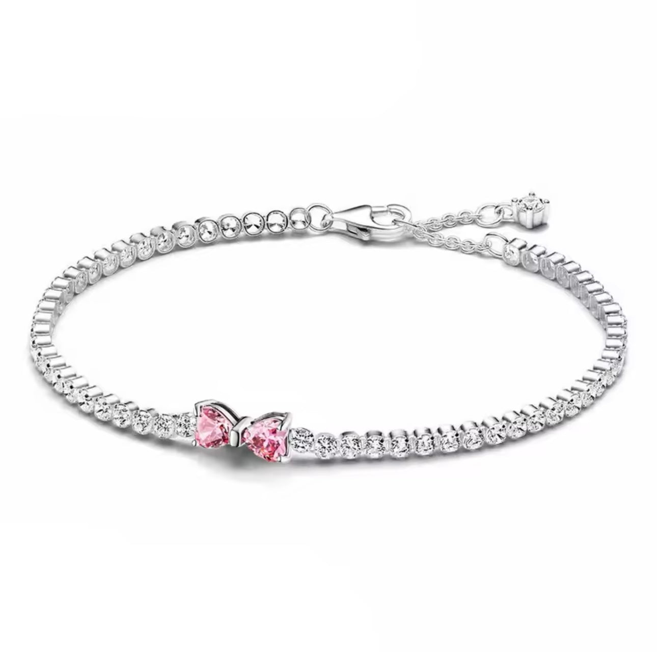 “Lyra” Bow Tennis Bracelet