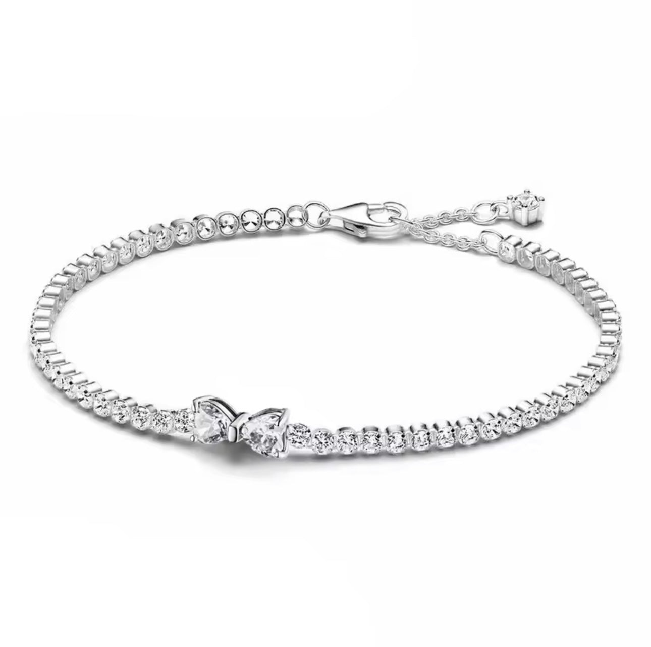 “Lyra” Bow Tennis Bracelet