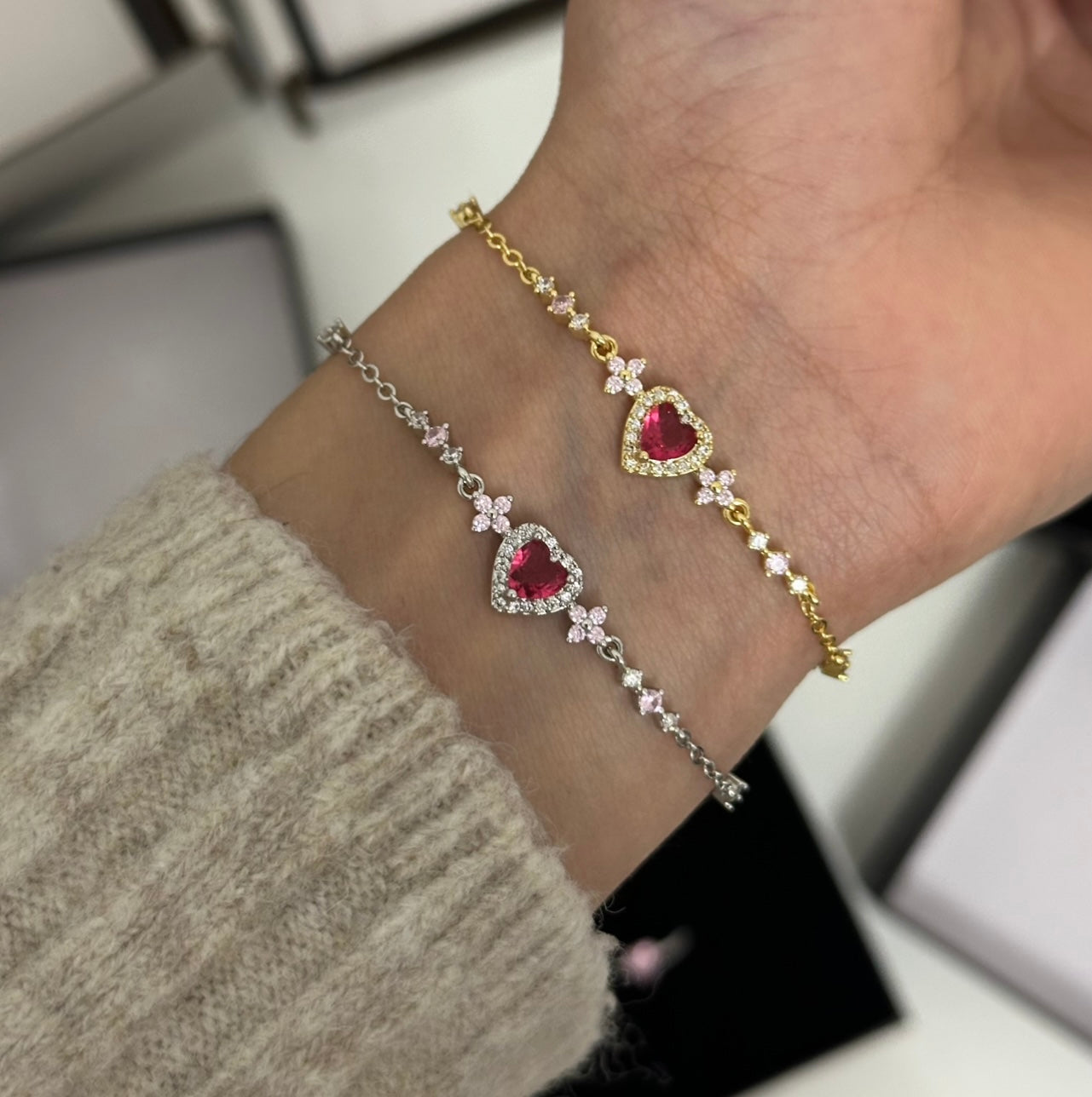 “Rosa” Heart Bracelet